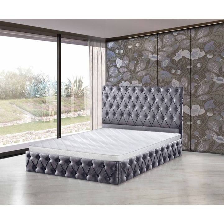 Saltea Ortopedica Romesa 180x190x11cm, Spuma poliuretanica, Husa detasabila, lavabila, matlasata, Reversibila, Fermitate medie