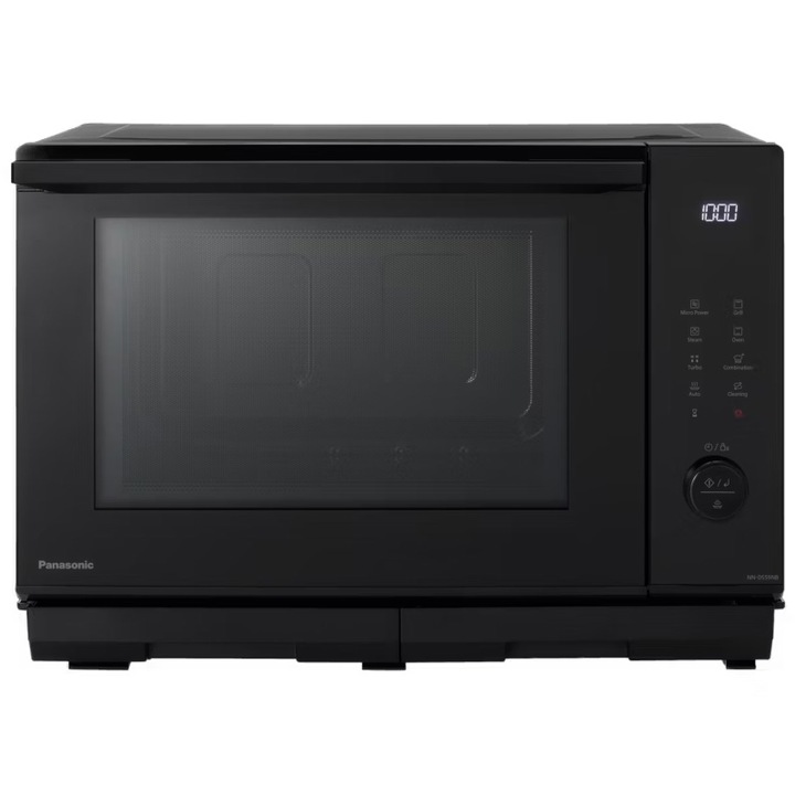 Cuptor cu microunde Panasonic NN-DS59NBEPG, 27 l, 1350 W, Abur, Grill, Panou de control tactil, culoare negru