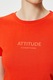 KOTON, Tricou cu imprimeu text, Rosu vermillion