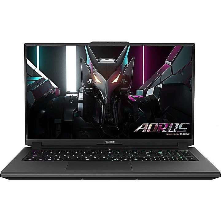 Gigabyte Aorus 17 9MF-E2EE513SD laptop, 17,3" 1920 x 1080, Intel Core i5-12500H 14 C / 20 T, 4,7 GHz, 24 MB gyorsítótár, 35 W, 16 GB DDR5, 512 GB SSD, Nvidia GeForce RTX 4050, Free DOS, fekete