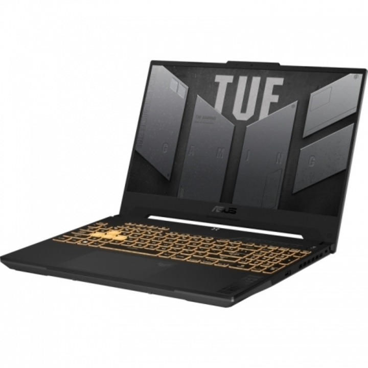 Лаптоп ASUS TUF F15 FX507VV-LP142MXM, Intel Core i7-13620H, 15.6inch, RAM 32GB, SSD 1TB, nVidia GeForce RTX 4060 8GB, No OS, Mecha Grey