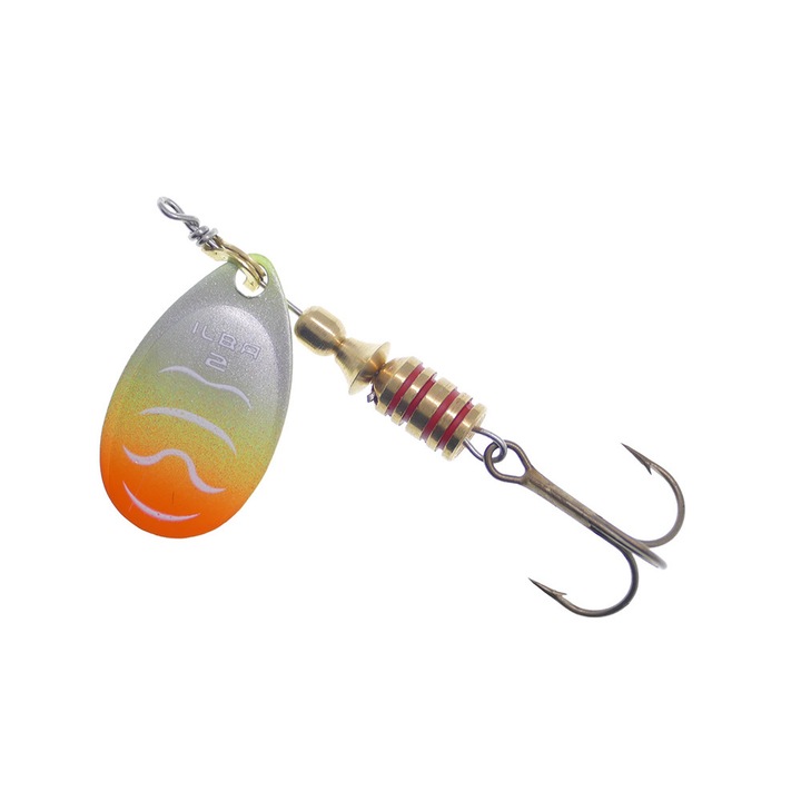 Lingurita rotativa Ilba Tondo marimea 2, 5gr, Arctic Char, pentru pescuitul la pastrav, clean sau biban