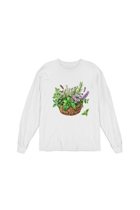 Bluza Femei Prestige-Boutique, Cosulet cu flori 3, Alb