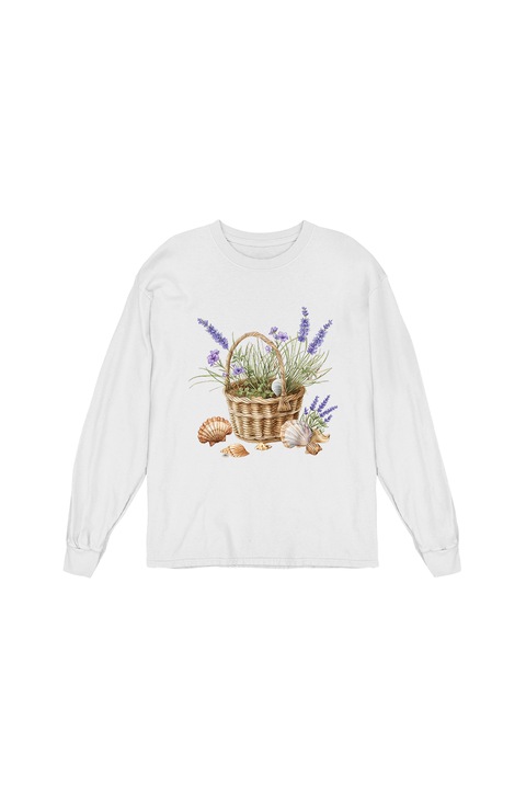 Bluza Femei Prestige-Boutique, Cosulet cu flori 11, Alb