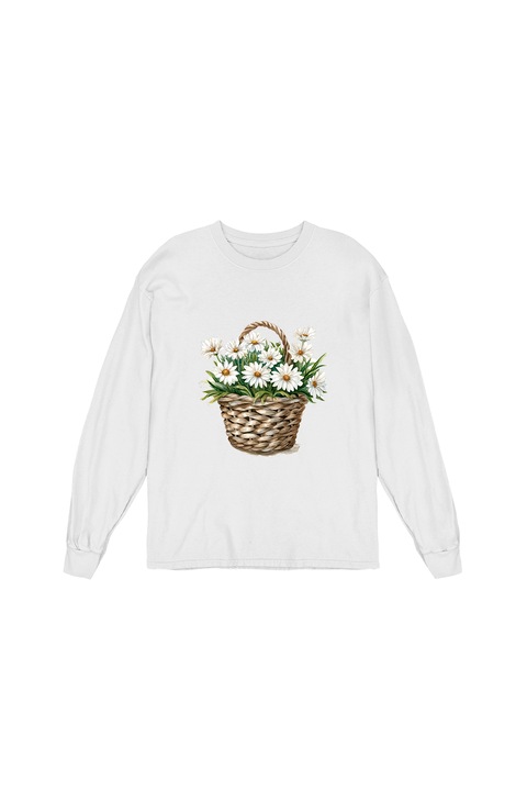 Bluza Femei Prestige-Boutique, Cosulet cu flori 14, Alb