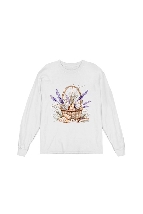 Bluza Femei Prestige-Boutique, Cosulet cu flori 12, Alb
