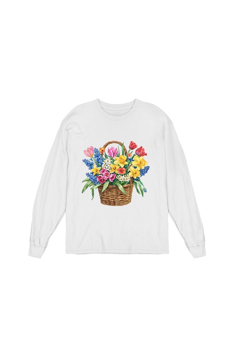 Bluza Femei Prestige-Boutique, Cosulet cu flori 24, Alb