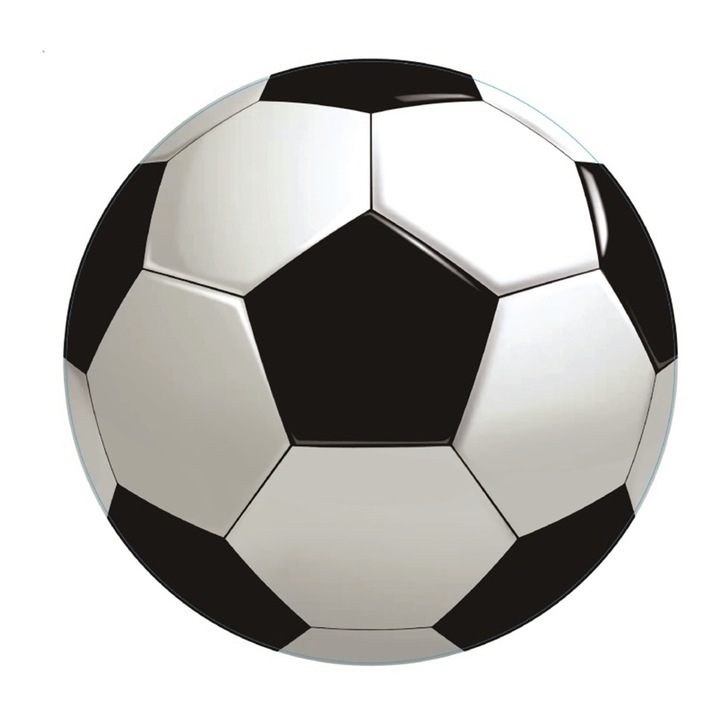 Пиниата бяла, черна, 43 см, футболна топка, QT9802