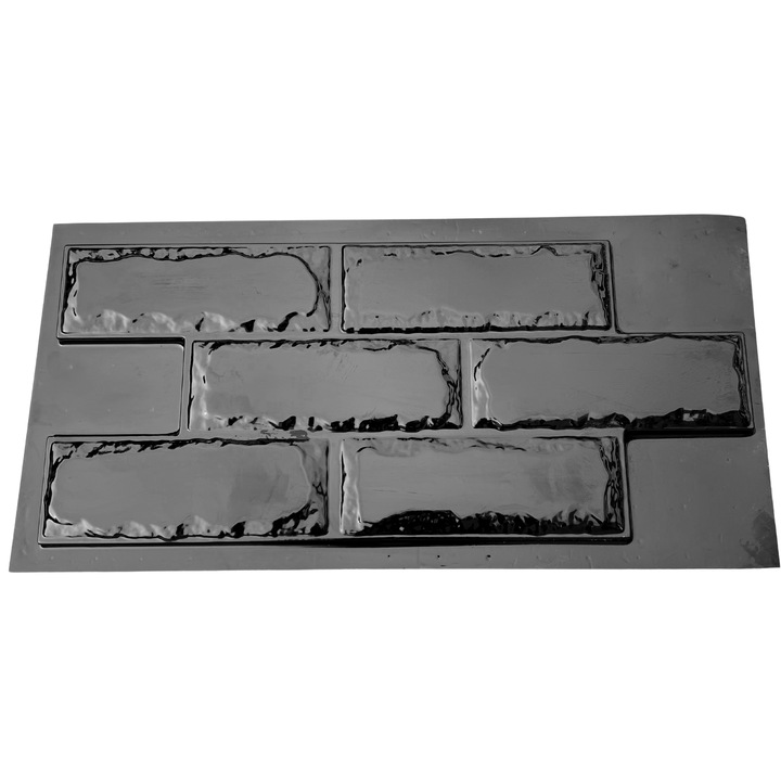 Matrita panou decorativ 3D, model Barcelo, plastic ABS, negru, 70x30x2.5cm