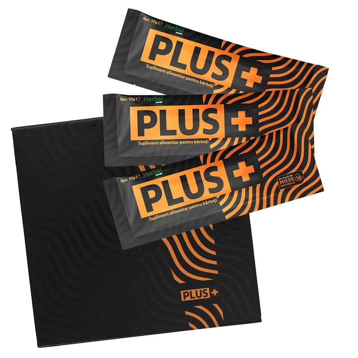 Supliment Miere pentru Potenta PLUS+ by Herbal New Life, 3 x plic 10gr