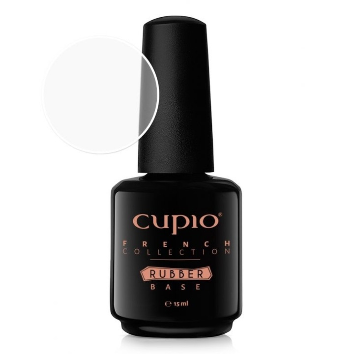 Oja semipermanenta Rubber Base French Collection - Clear 15 ml, Cupio