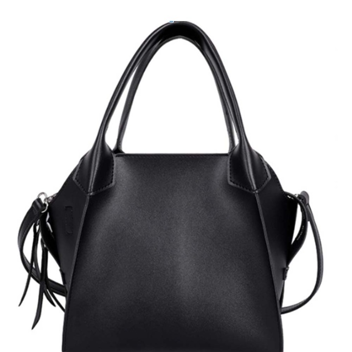 Geanta dama, Dollcini, Piele ecologica, Negru