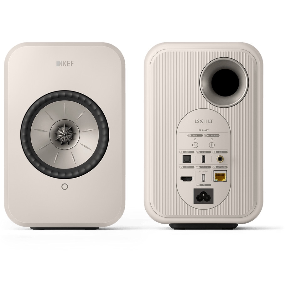 Boxe KEF LSX II LT, 2 x 100 W, Bluetooth, Wi-Fi, Air Play 2, Stone ...