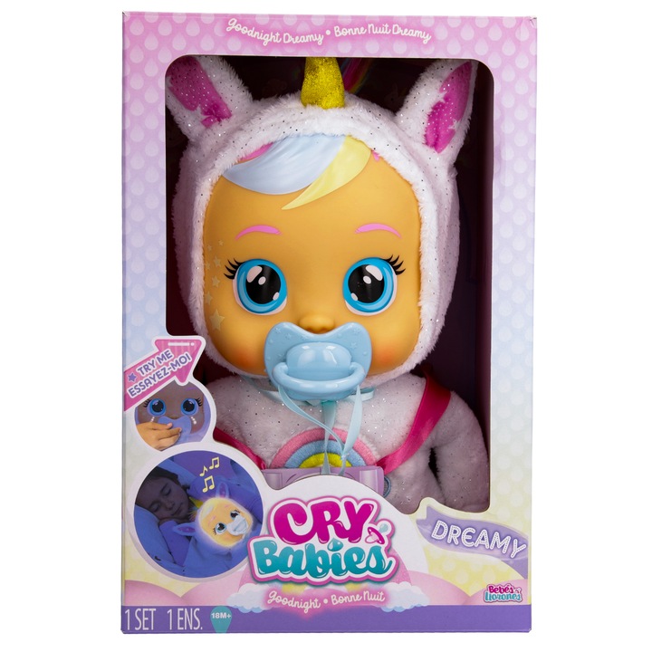 Кукла Cry Babies Goodnight Dreamy Baby, 914124