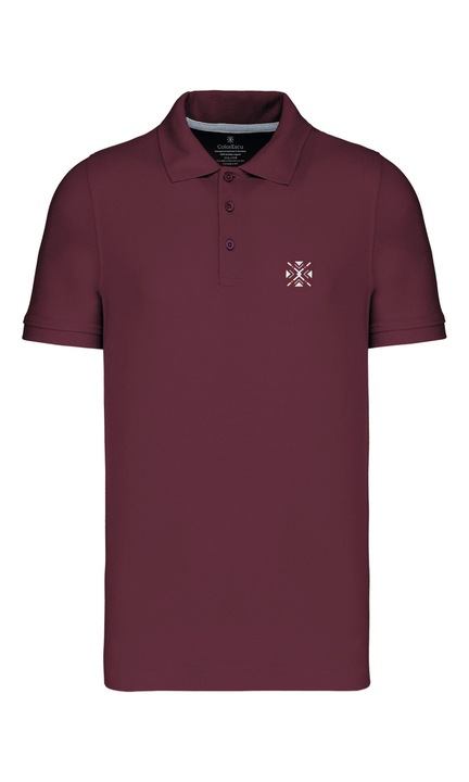 Tricou ColorEscu, densitate mare, broderie, culoare visiniu inchis, CC35 2881