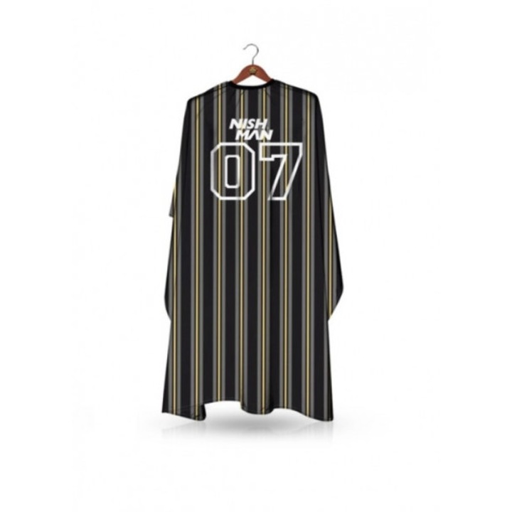 Pelerina profesionala pentru frizerie, Nish Man 07 Gold