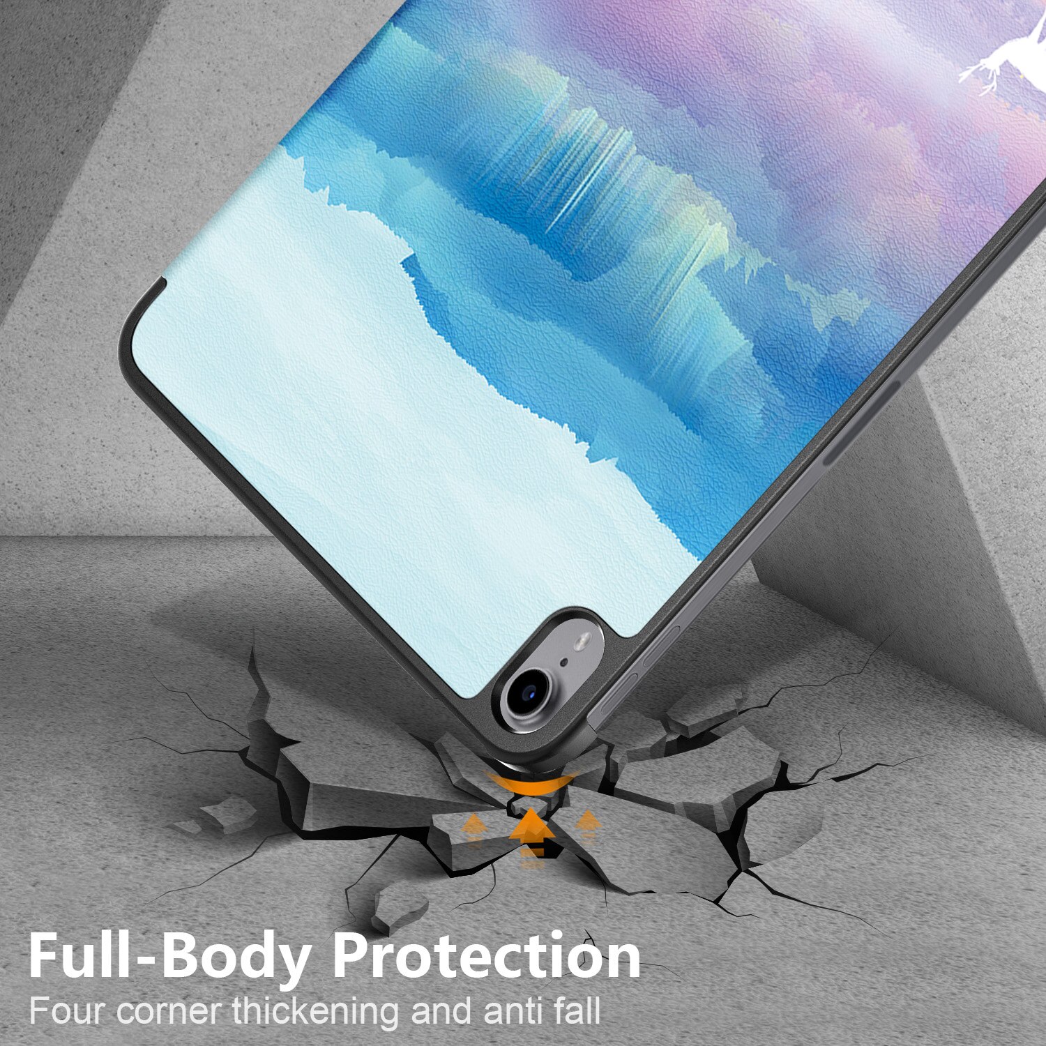 Husa de protectie premium Natty Pell, Compatibila Apple iPad 10 (2022), 10.9", Fantasy
