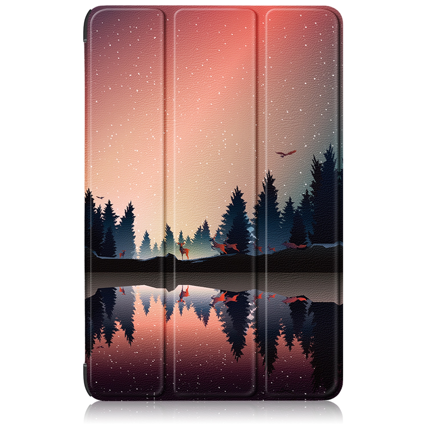 Husa de protectie premium Natty Pell, compatibila cu Samsung Galaxy Tab S9/S9 FE (SM-X710/SM-716B/SM-X718U) - Padure