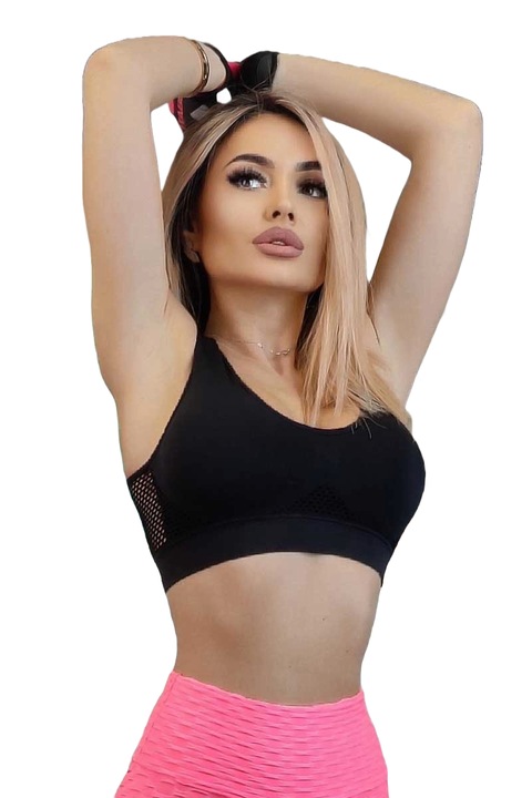 WildFashion Bustier, fekete, polieszter, Fekete