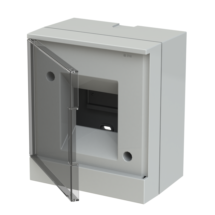 Cofret ABB 1SZR004002A2201 aparent gri cu usa transparenta 4 module