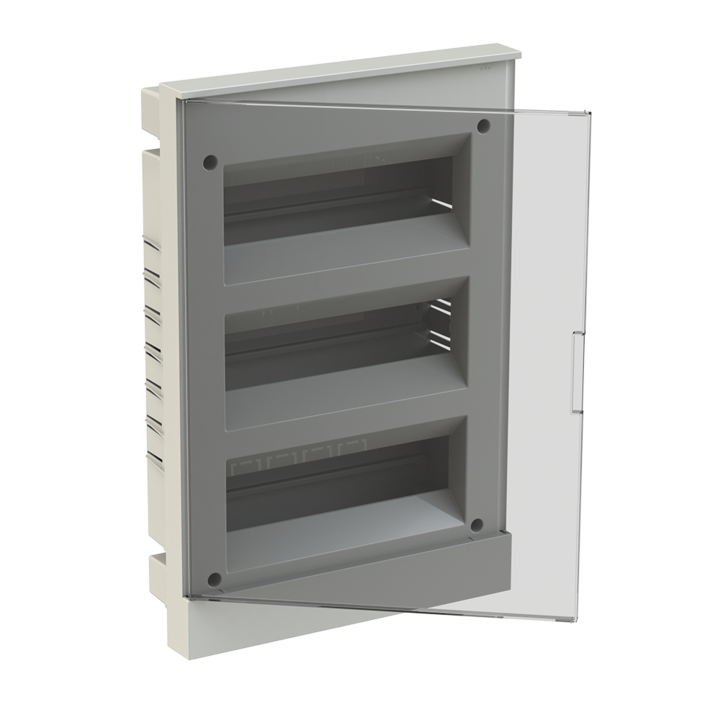 Електрическо табло (кутия) ABB 1SZR004002A1209, Вградено, Прозрачна вратичка, 36 модула, Сив