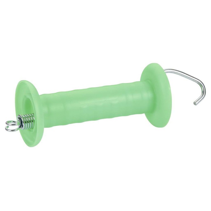 Accesoriu gard electric, Kerbl, cu carlig si arc de tensiune, verde