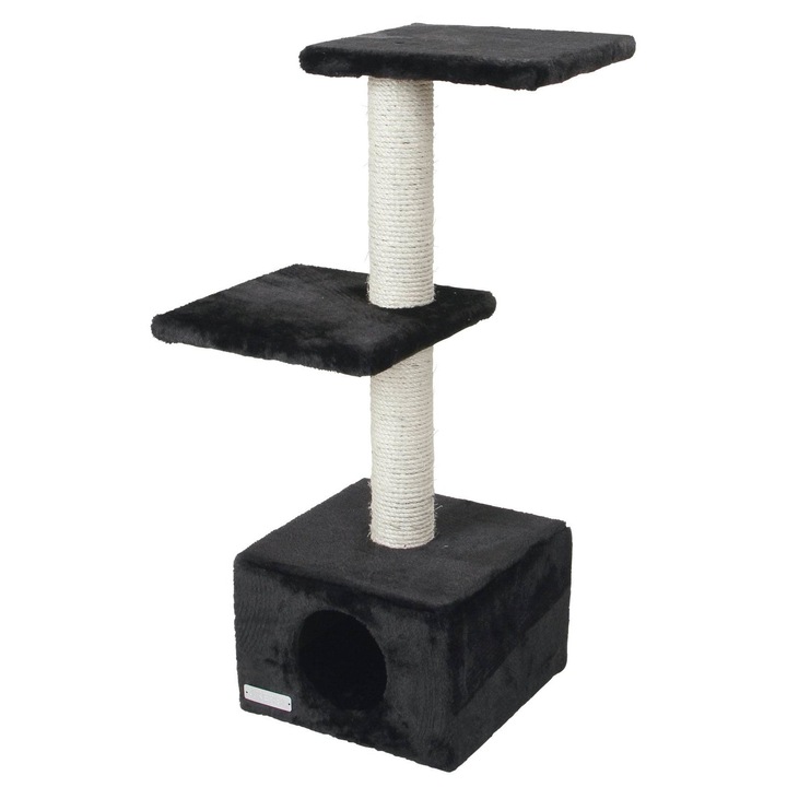 Игрален комплект за котки, Kerbl, Sisal, Venus Sweet, 85 см, черен