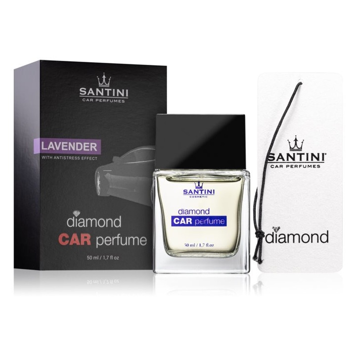 Parfum auto SANTINI - Diamond Lavender ANTISTRESS