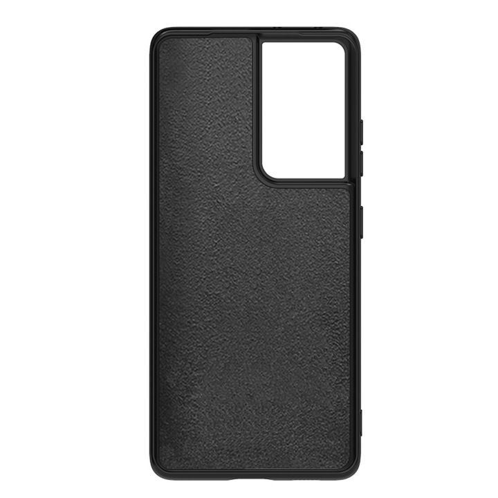 Capac Protectie Spate Cellara Tpu Soft Pentru Samsung Galaxy S21 Ultra 5G - Negru