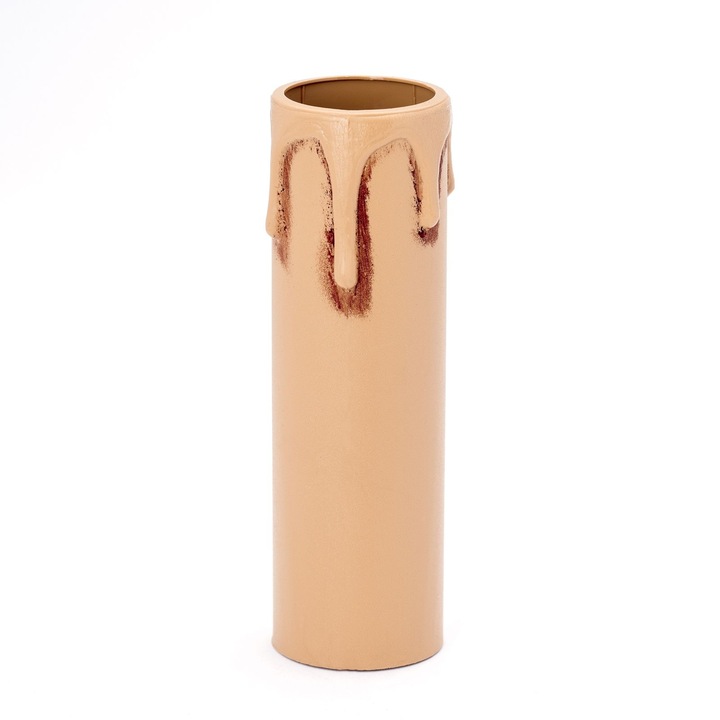 Tub Protectie Soclu E14 Pentru Candelabru Imitatie Lumanare cu Picurare Culoare Maro Antic, Inaltime 85mm, Diametru Exterior 26mm, Diametru Interior 24mm ORION