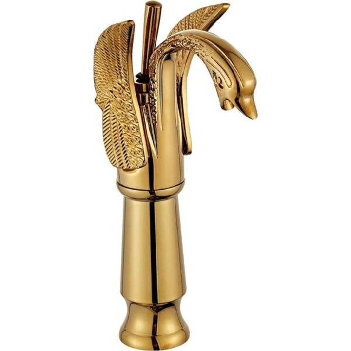 Silla magas pultra szerelhető mosdócsaptelep, kerámia betéttel, fényes arany