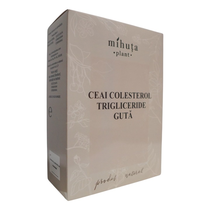 Ceai pentru colesterol trigliceride guta, Mihuta Plant, Natural, 200 g