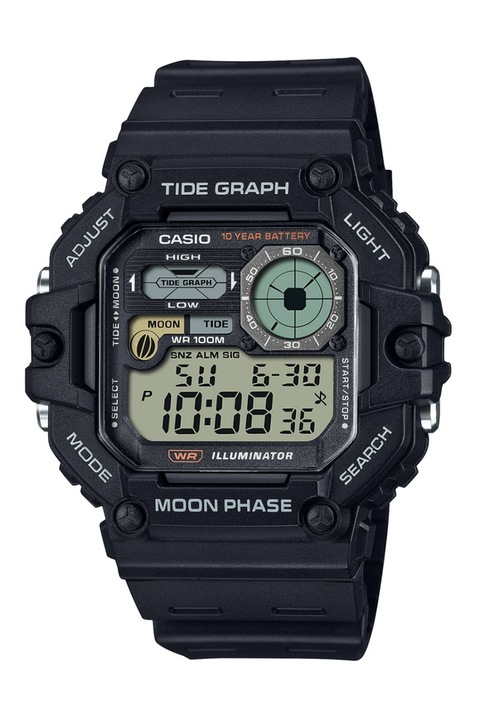 Casio, Часовник с фази на луната, Черен