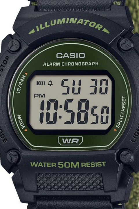 Casio, Дигитален часовник, Camo зелен, Черен