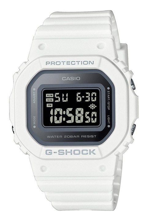 Casio, Електронен часовник G-Shock, Бял, Черен