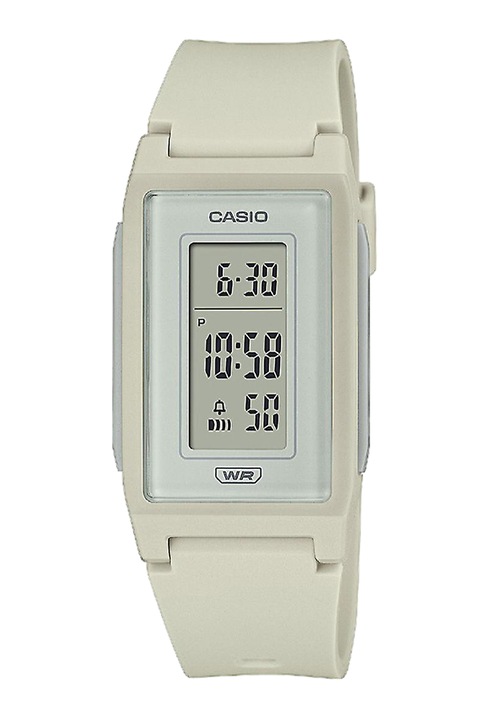 Casio, Унисекс електронен часовник, Мръснобял