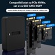 Adaptor M.2 Nvme/Sata SSD Pocket Usb/Usb-C 3.2 Drive, Chucai, Suport pentru dimensiuni de unitati 2230 2242 2260 2280, Plug and play, Negru