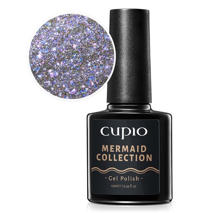 Oja semipermanenta Mermaid Collection - Violet Crystal 10 ml, Cupio