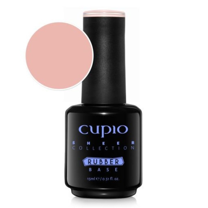 Oja semipermanenta Rubber Base Sheer Collection - Cashmere Bliss 15 ml, Cupio