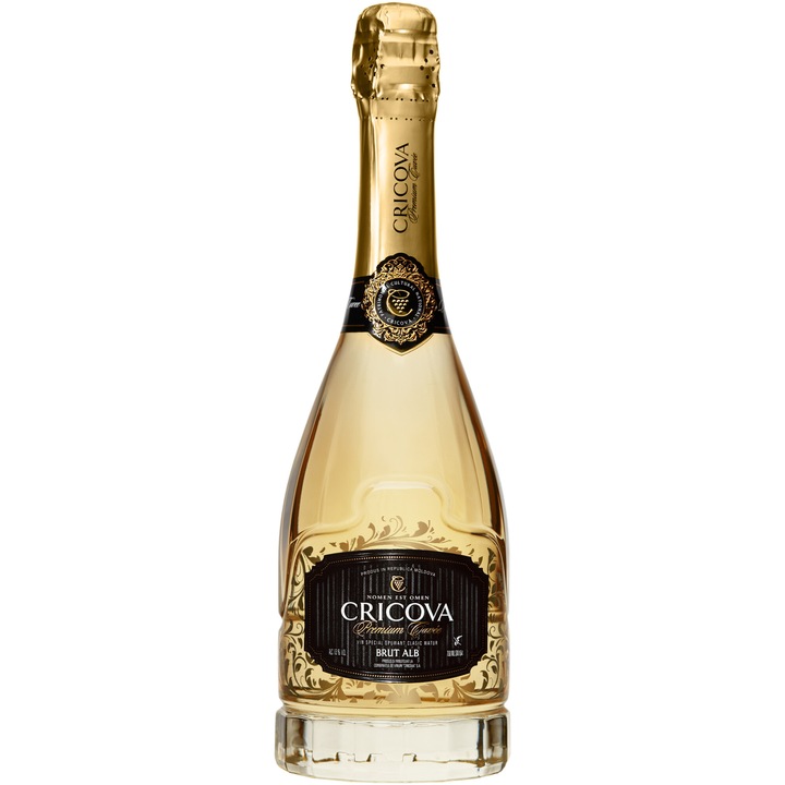 Vin Spumant Alb Cricova Premium Cuvee, 0.75l