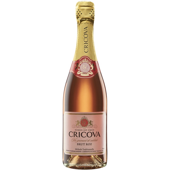 Vin Spumant Rose Cricova Clasic Brut, 0.75l
