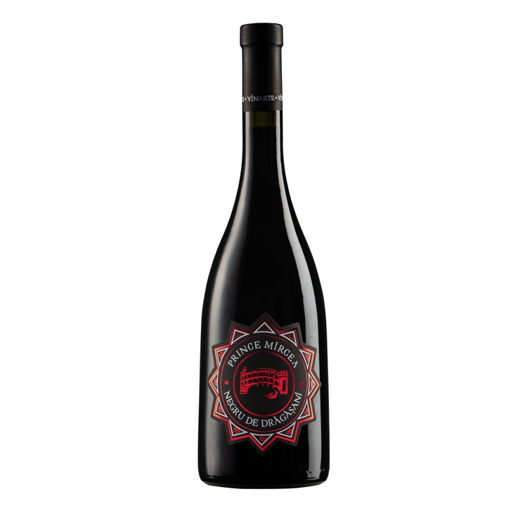 Vin Rosu Vinarte, Prince Mircea, Negru de Dragasani, Sec, 0.75l