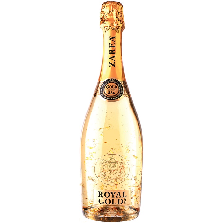 Zarea Royal Gold cu foita de aur 23K Alb 0.75L