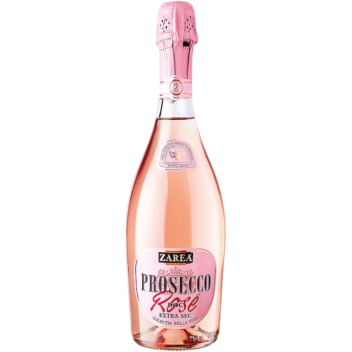 Prosecco Zarea Bella Vita, D.O.C. Rose, Extra Dry, 0.75l