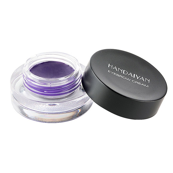 Crema pentru sprancene, impermeabila si nu usor de decolorat, 3g, 012 Violet