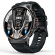 Ceas smartwatch barbati LUMAUDiO®️ Zentime, Meniu Limba Romana, Autonomie 10 zile, apel Bluetooth 5.3, Notificari/Sms/Social Media, ecran Amoled 49mm, Rezistenta la apa IPX68, monitorizare sport si a sanatatii, folie protectie, 2 curele, Universal, Negru
