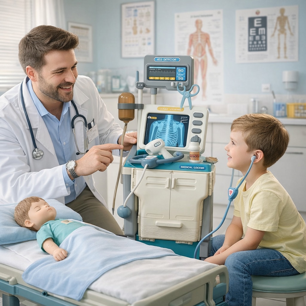 Set de Joaca Doctor Medical Cart idealSTORE, Include 15 piese