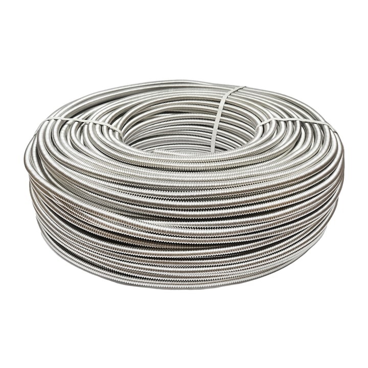 Rola 250m teava inox flexibila, gofrata DN12 pentru instalatii solare rezidentiale