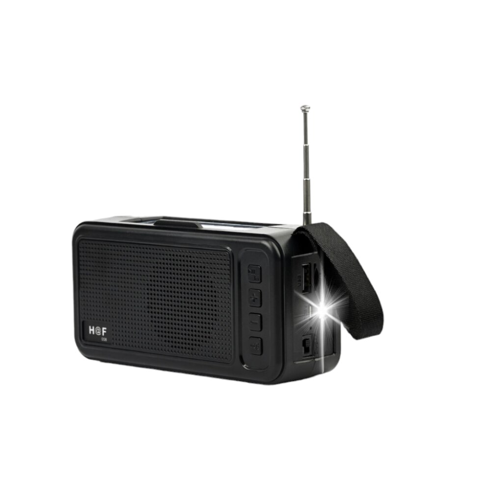 Преносимо радио с фенерче, соларен заряд, bluetooth, батерия за ...