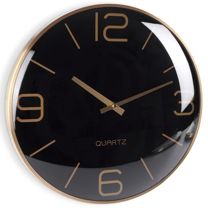 Falióra, Vilde, falra szerelve fekete arany 30 cm
